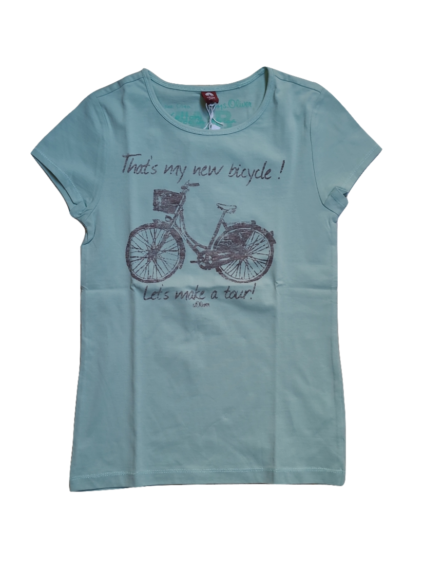 T-Shirt &quot;New Bicycle&quot; S-Oliver Groen