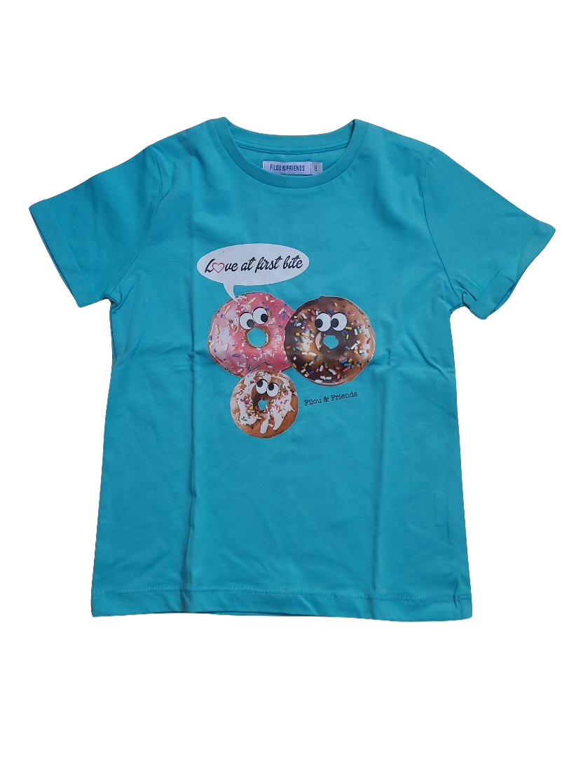 T-Shirt &quot;Love At First Bite&quot; Filou &amp; Friends Aqua