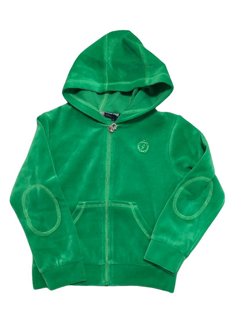 Gilet/kap Velours Gymp Groen