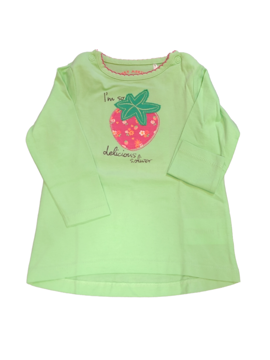 T-shirt L/M &quot;I&#39;m So Delicious&quot; S-Oliver Lichtgroen