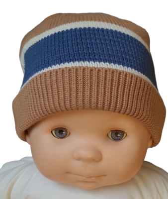 Muts Tricot Filou &amp; Friends Bruin/Blauw