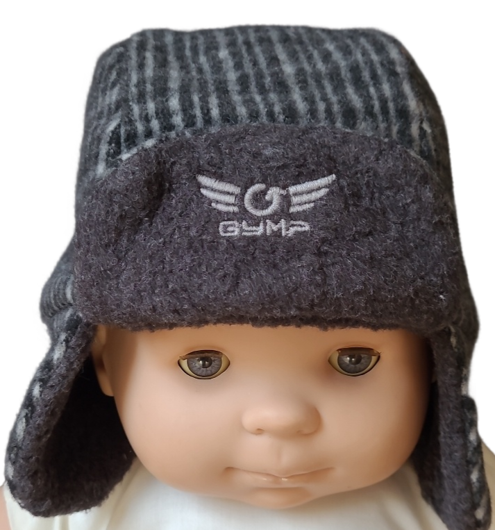 Muts Fleece Gymp Grijs Geruit