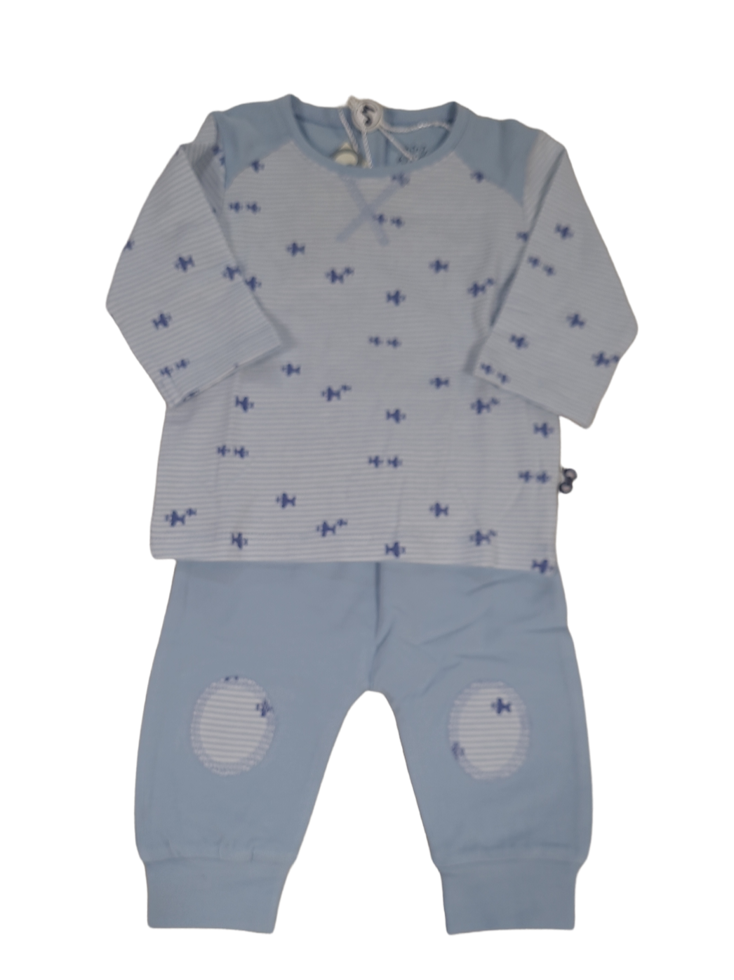 Pyjama &quot;Airplanes&quot; Woody Blauw