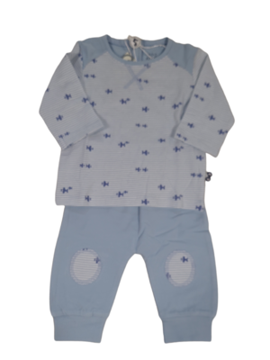 Pyjama &quot;Airplanes&quot; Woody Blauw