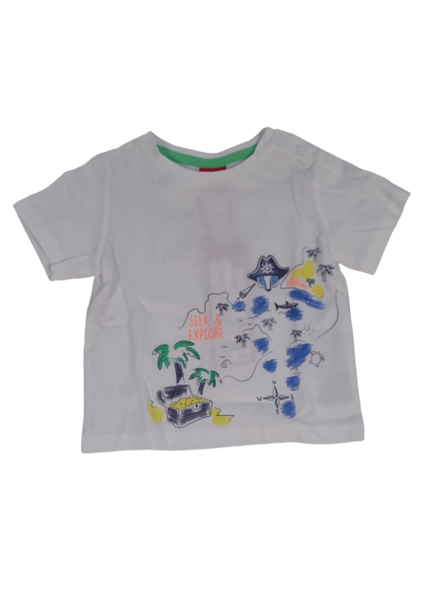 T-shirt&quot;&quot;Seek &amp; Explore&quot; S-Oliver Wit