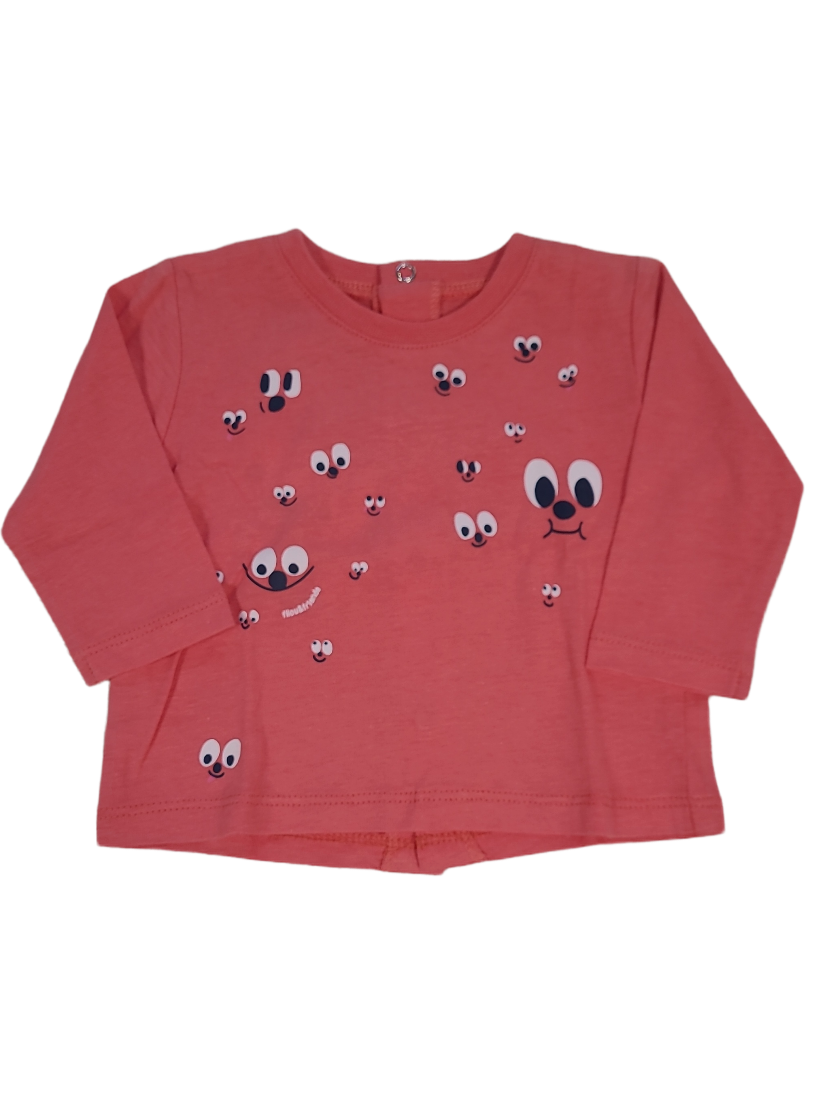 T-shirt L/M &quot;Eyes&quot; Filou &amp; Friends Koraal
