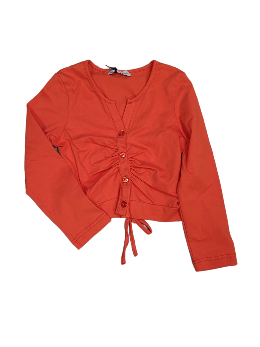 Gilet Frons Strass Oranje