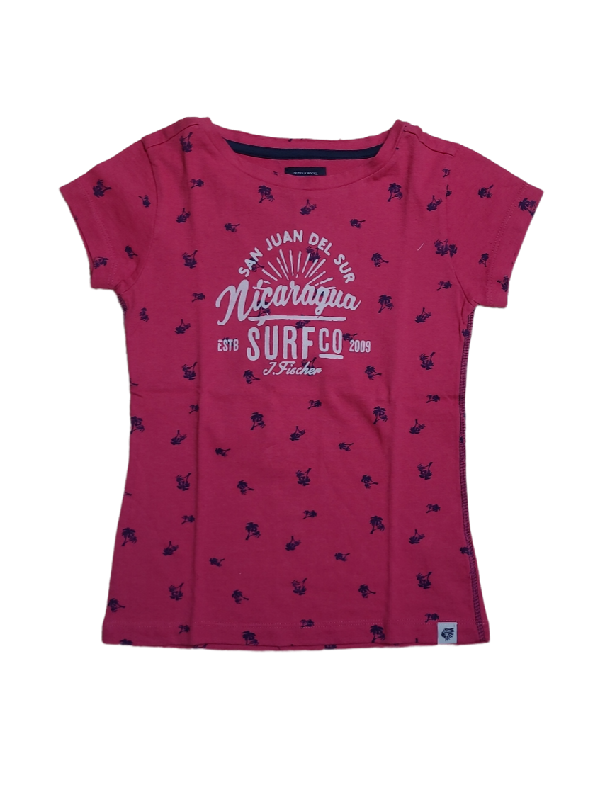 T-shirt &quot;Nicaragua&quot; Jake Fischer Fuchsia