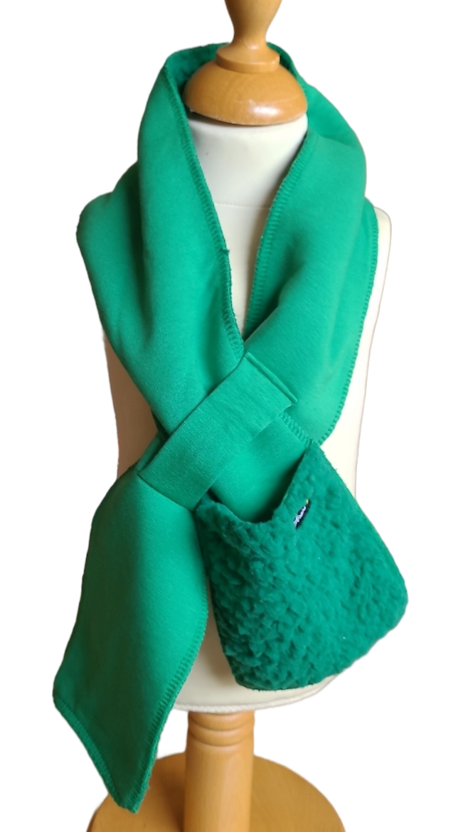 Sjaal Lus Zakje Strass Groen