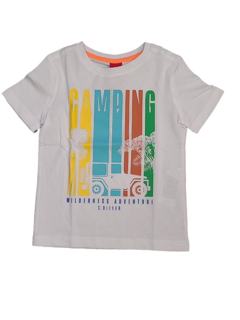 T-shirt &quot;Camping&quot; S-Oliver Wit