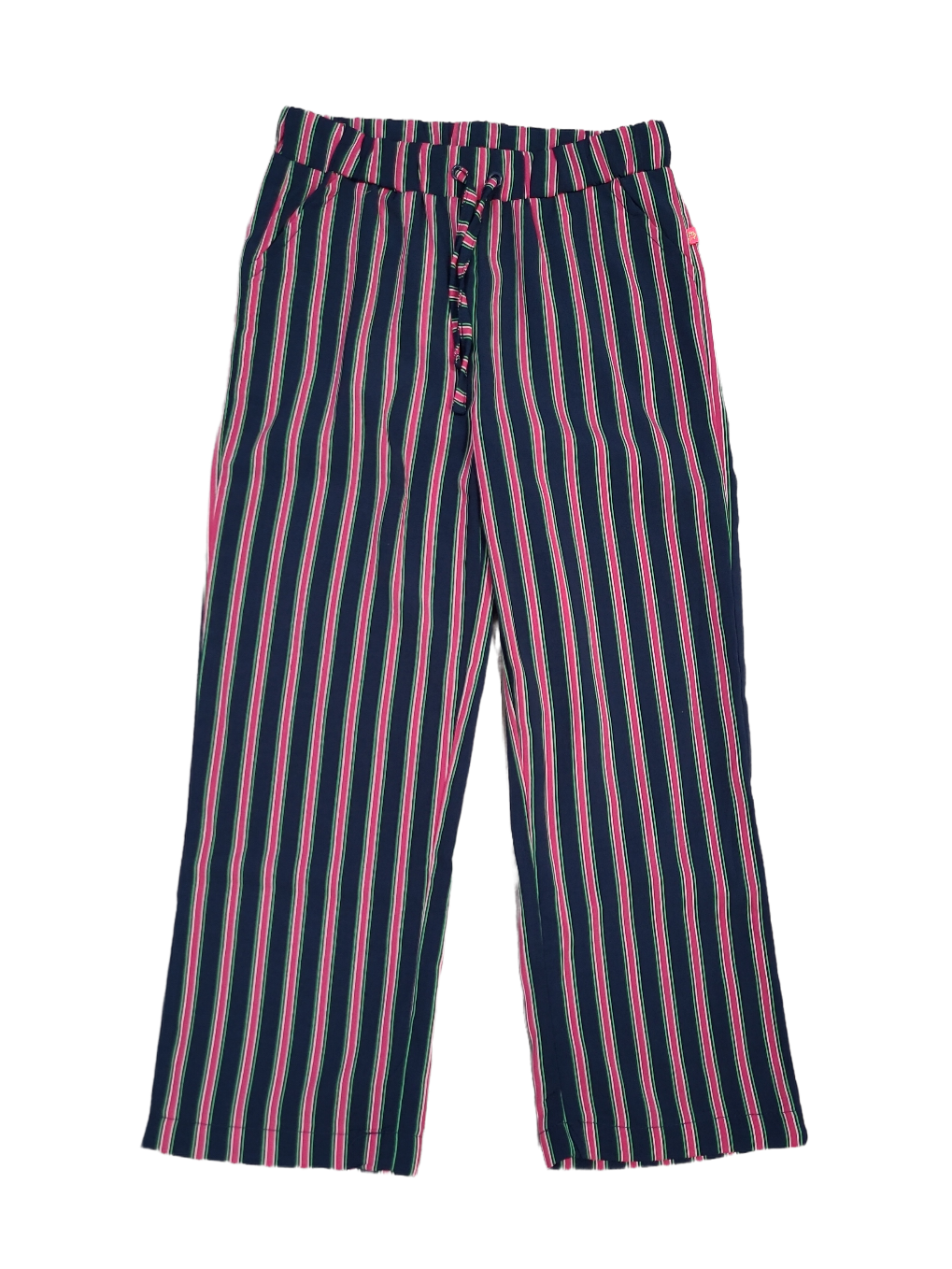 Losse Broek Someone Blauw/Framboos Gestreept