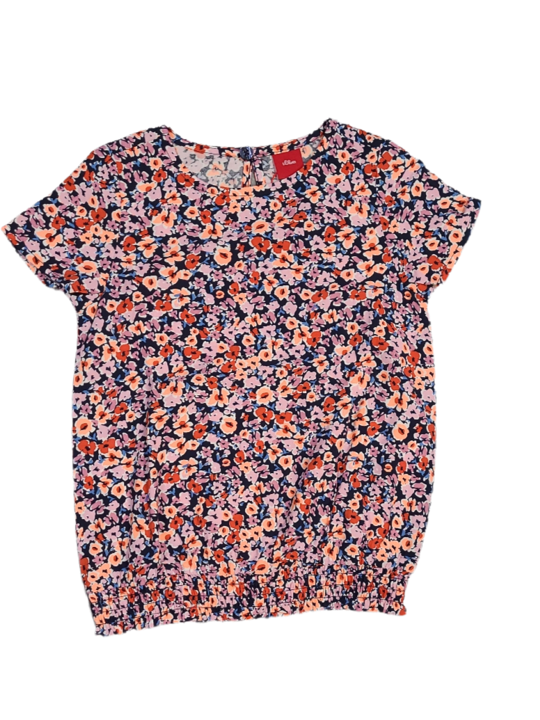 T-shirt &quot;Bloemetjes&quot; S-Oliver Multi Bedrukt