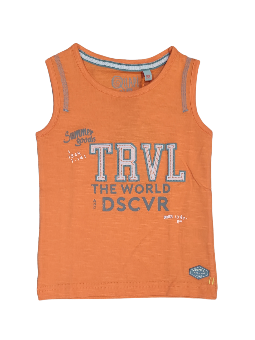 Singlet &quot;TRVL&quot; Quapi Oranje