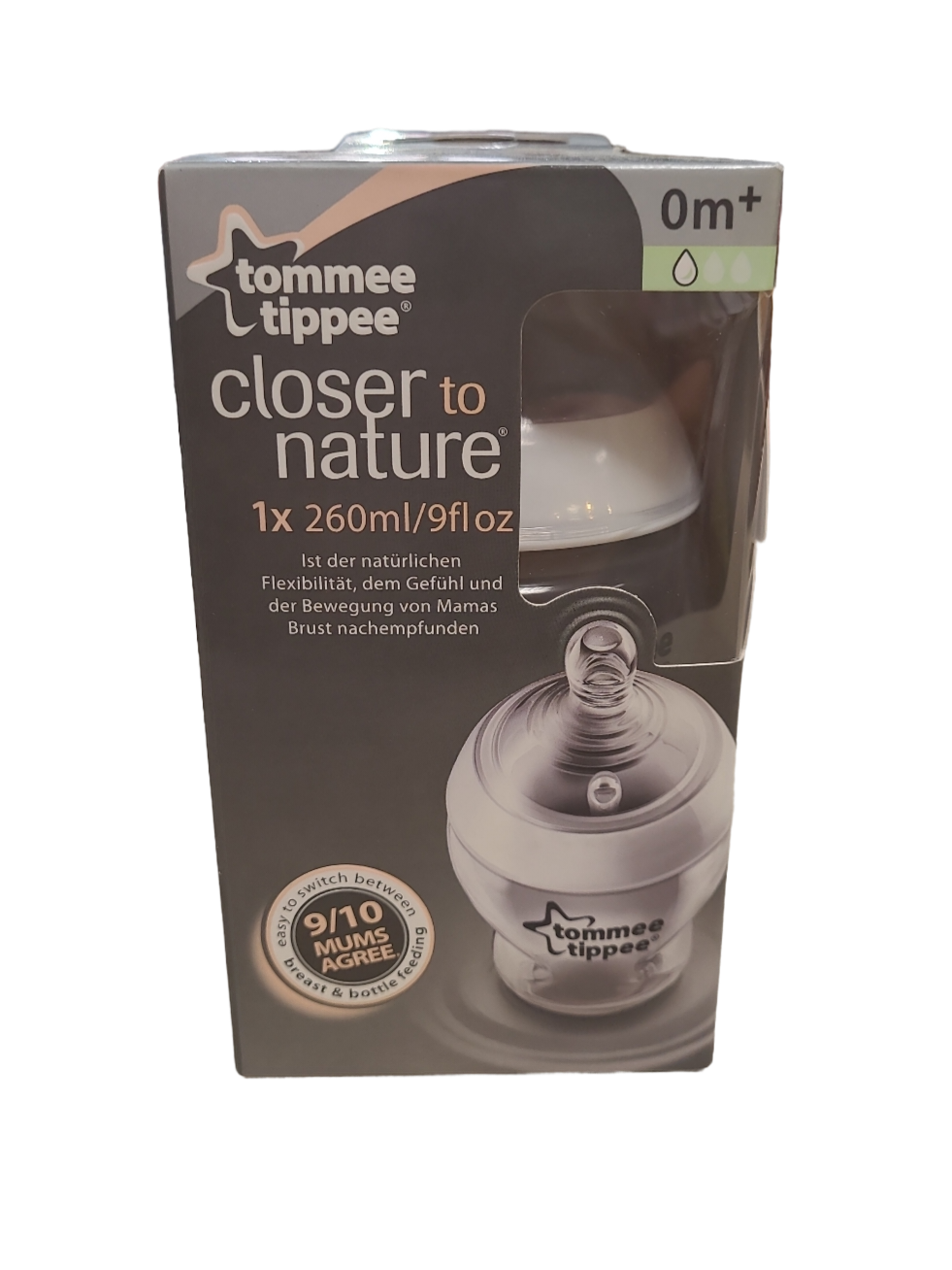Zuigfles Tommee Tippee 260ml 0m+
