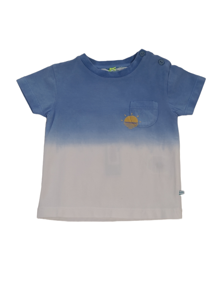 T-shirt &quot;Sun&quot; Bla Bla Bla Blauw