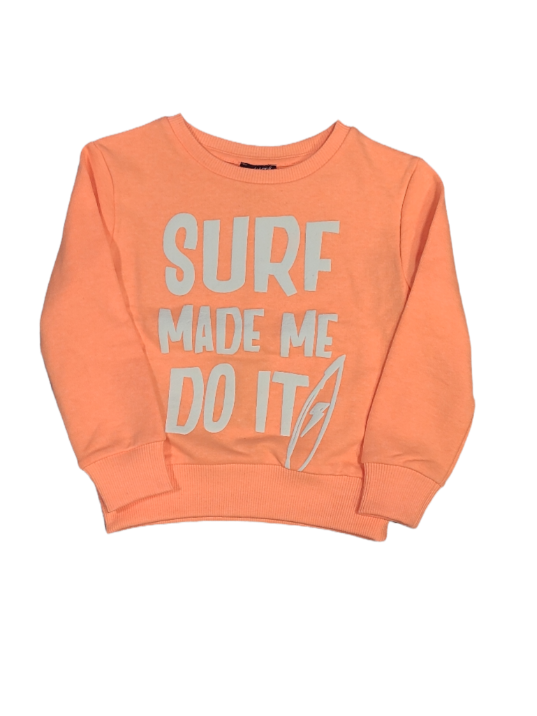 Sweater &quot;Surf Made Me Do It&quot; Rumble Oranje