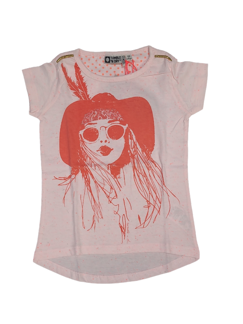 T-shirt Tumble &#39;N Dry Roos Bedrukt