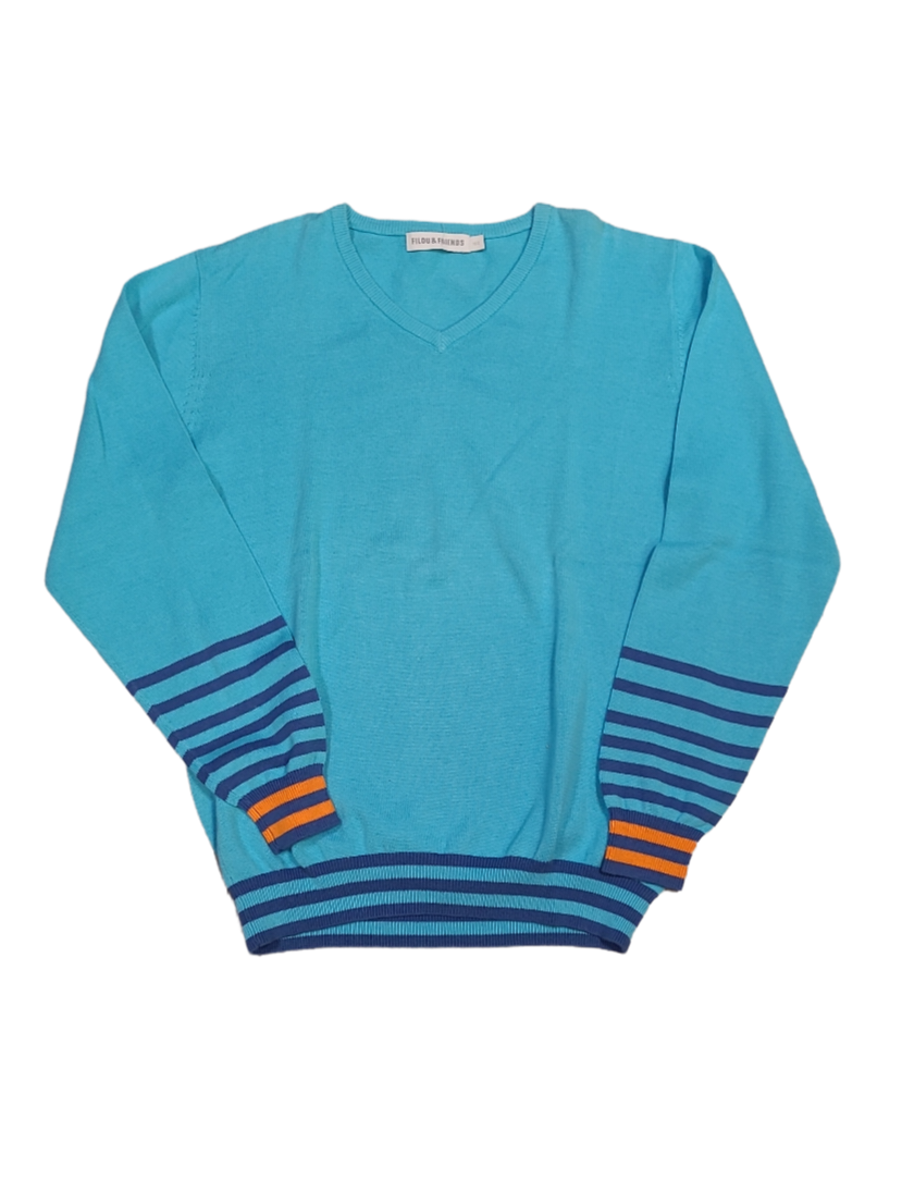 Pull Tricot Filou &amp; Friends Aqua