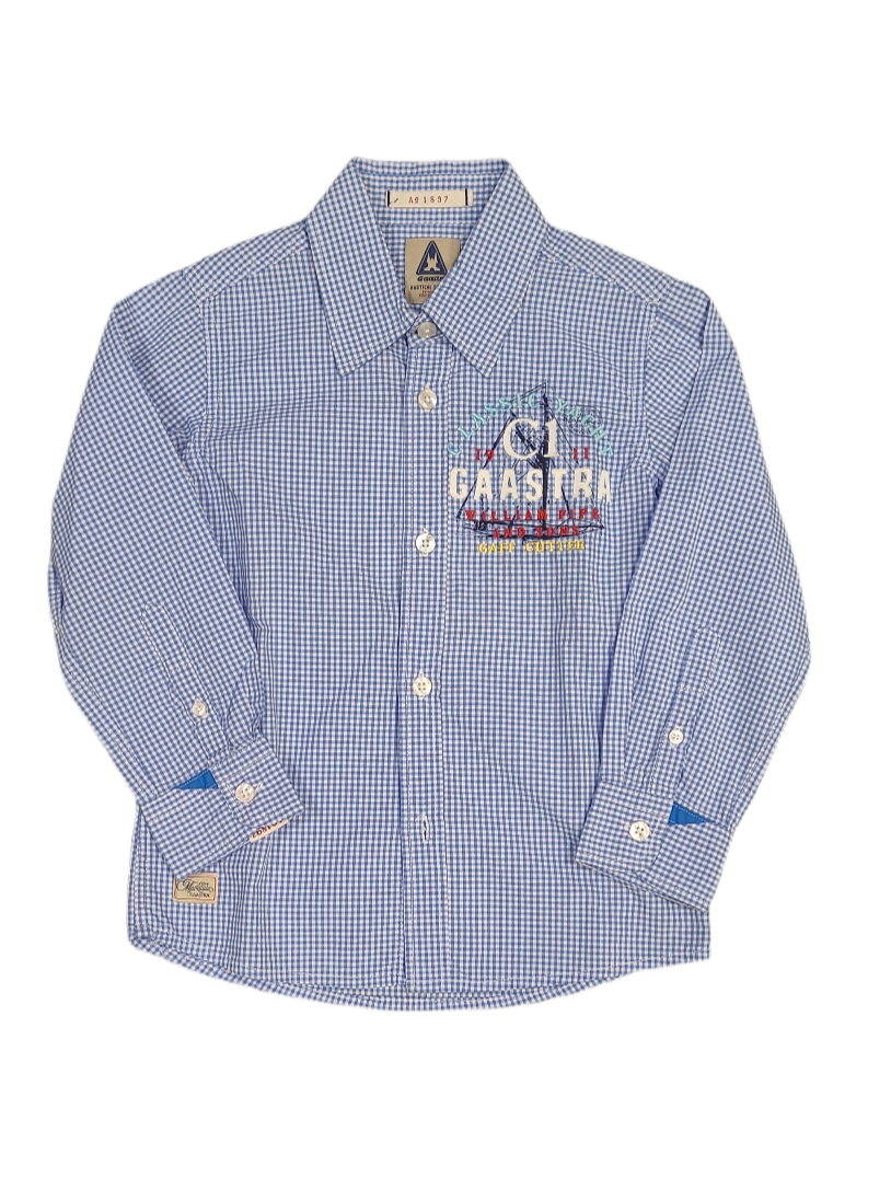 Hemd L/M Gaastra Blauw Geruit