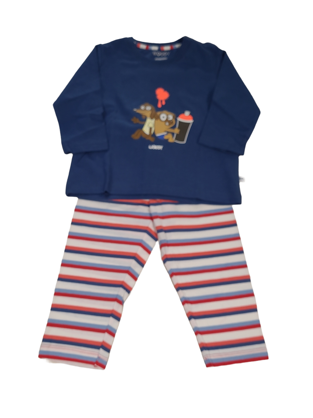 Jongens Baby Pyjama L/M &quot;Dog&quot; Woody Navy