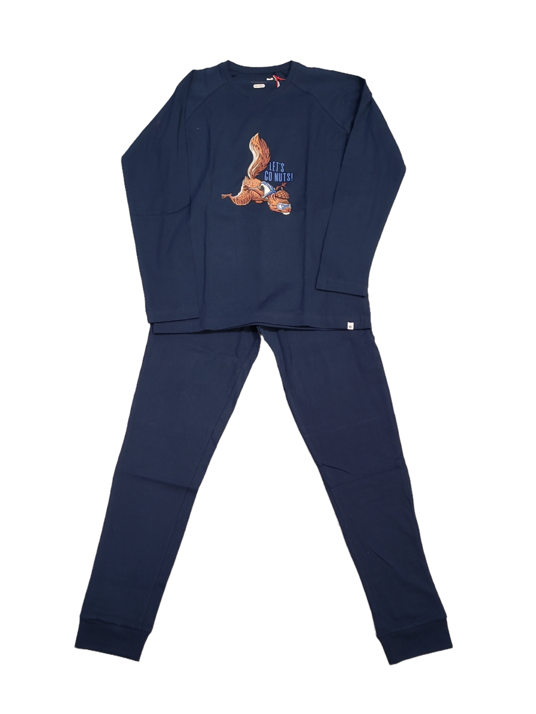 Jongens Pyjama L/M &quot;Eekhoorn&quot; Woody Donkerblauw