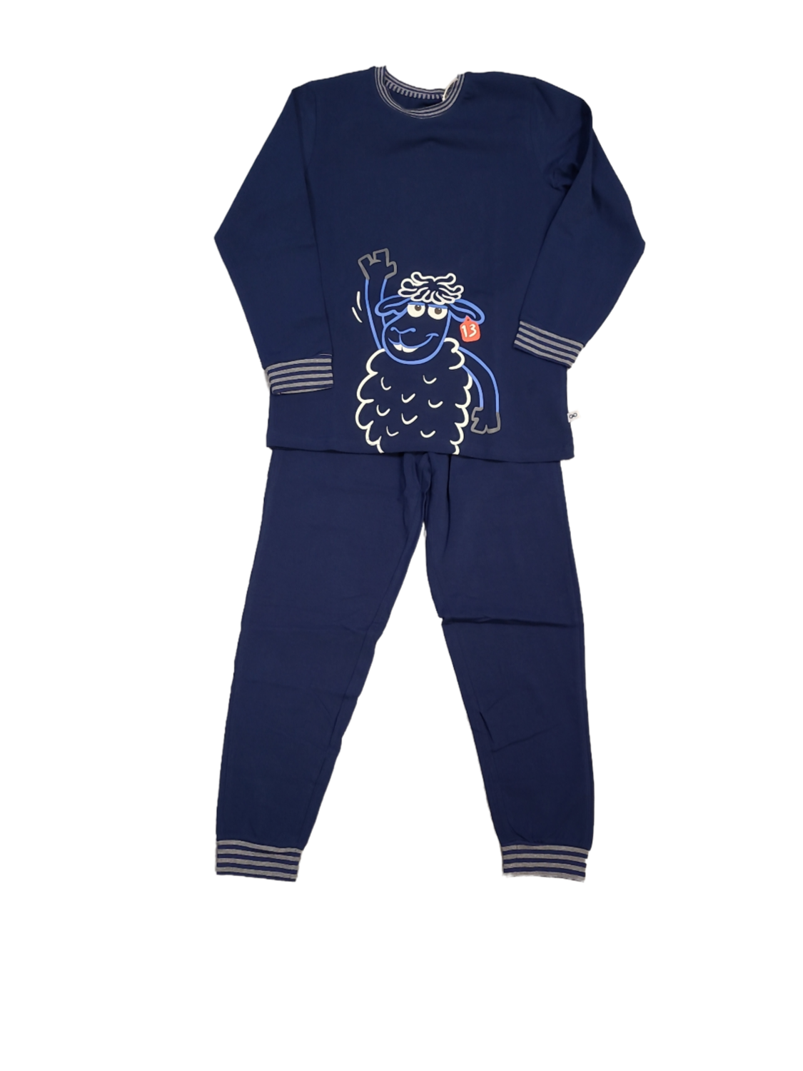 Jongens Pyjama L/M &quot;Schaap&quot; Woody Donkerblauw