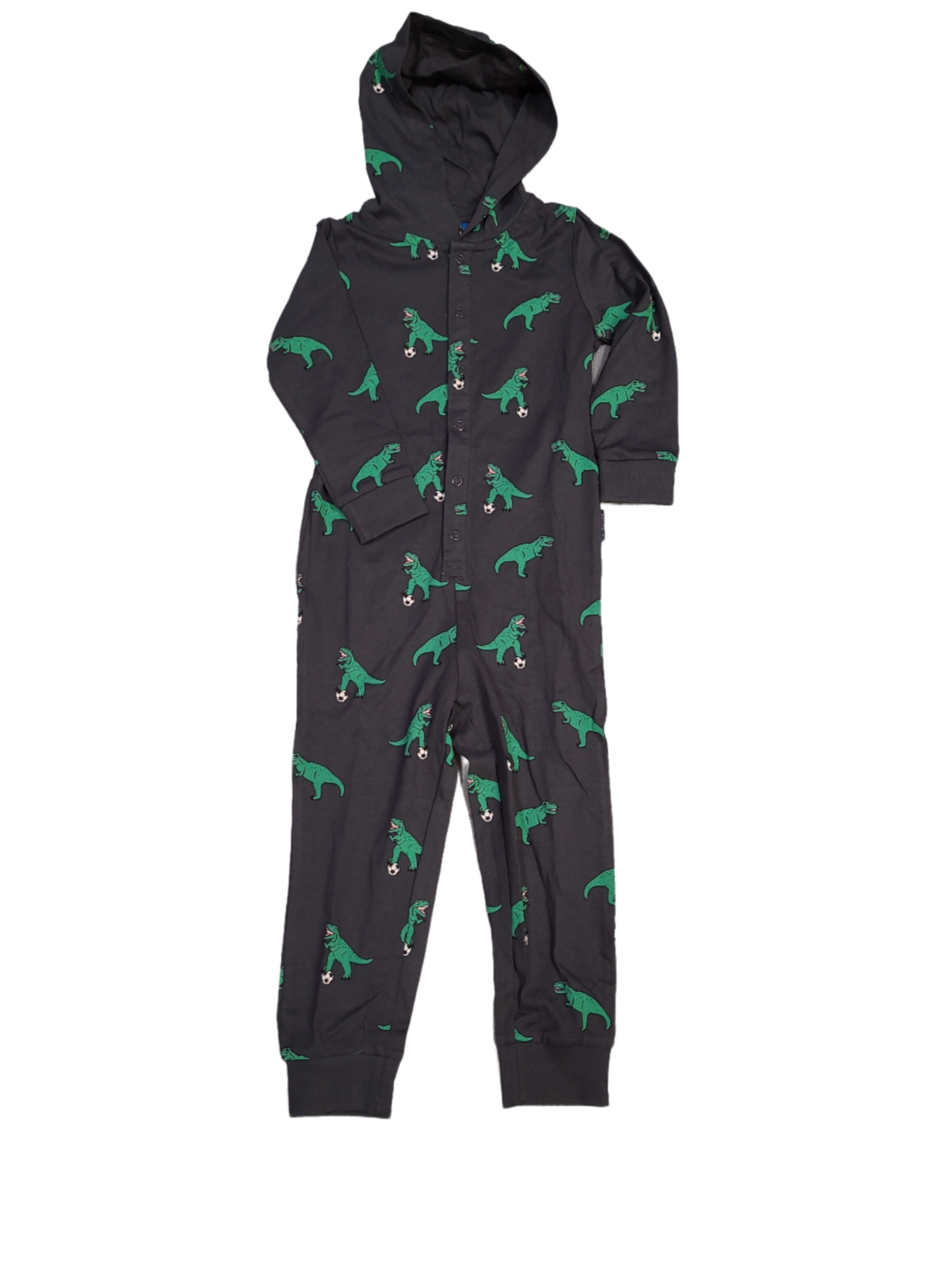 Jongens Onesie L/M &quot;Dino&quot; Someone Antraciet