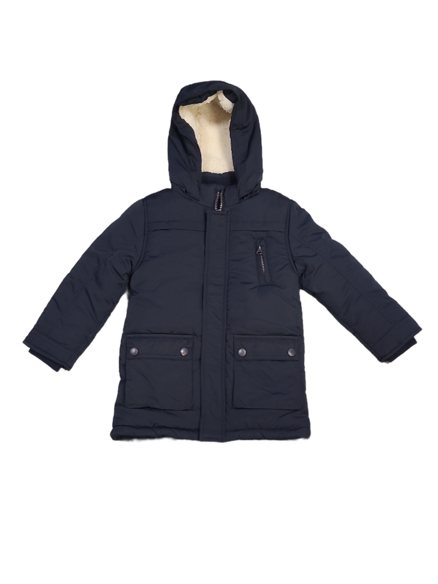 Jas Met Afneembare Kap Babyface Donkerblauw
