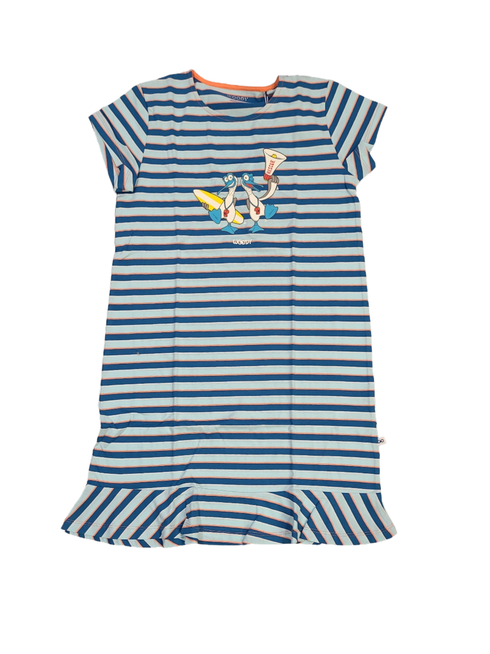 Slaapkleed &quot;Meeuw&quot; Woody Blauw Gestreept