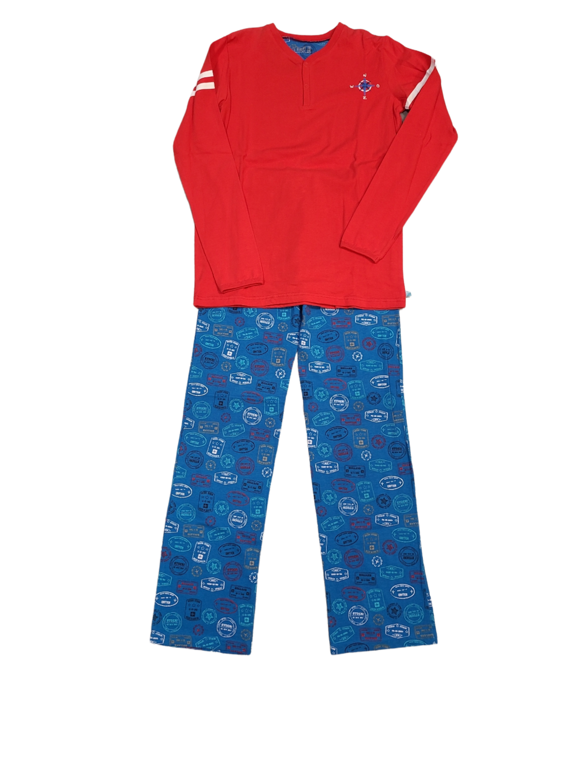Jongens Pyjama L/M Lange Broek Lief Rood