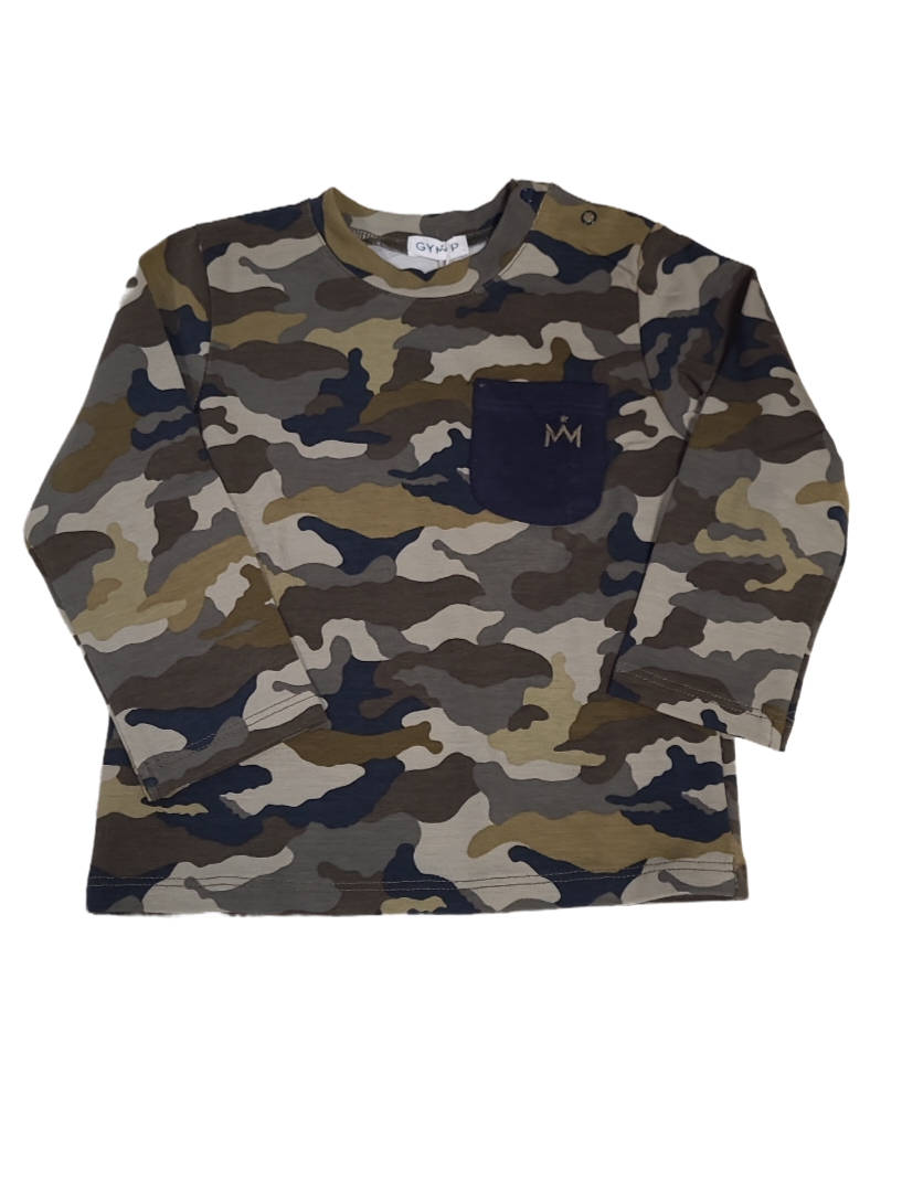 T-shirt/Zakje L/M Gymp Legerprint