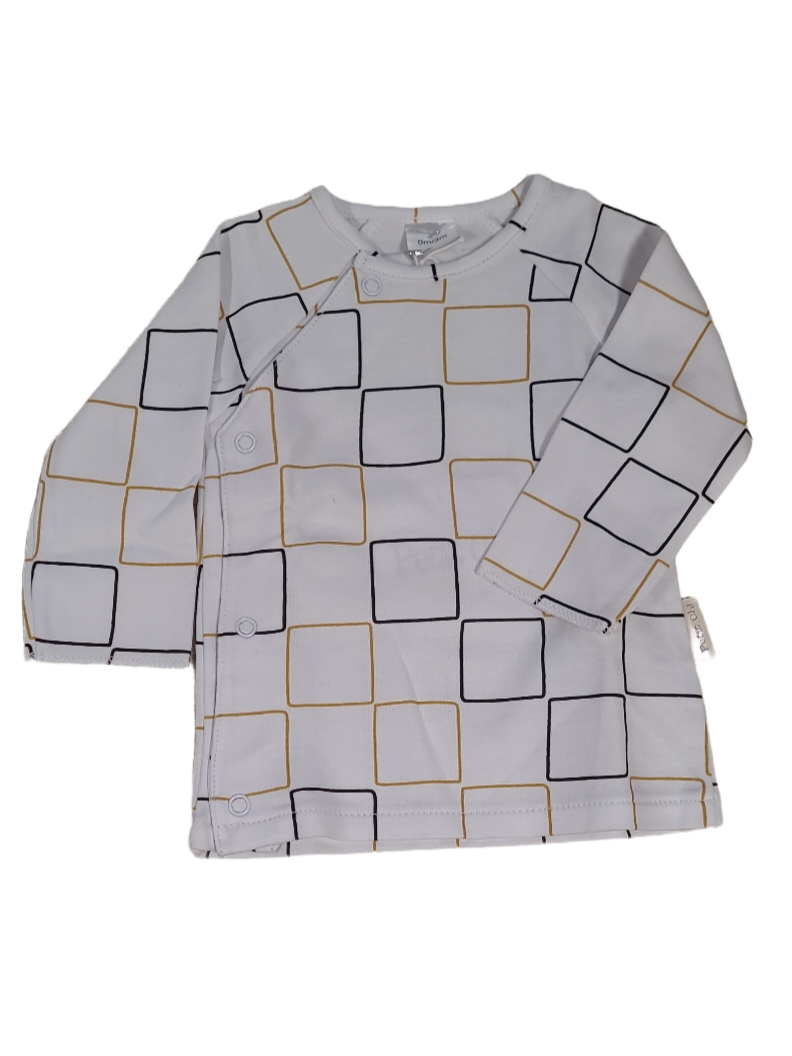 T-shirt L/M &quot;Ice Cubs&quot; Petit Oh! Wit/Negro