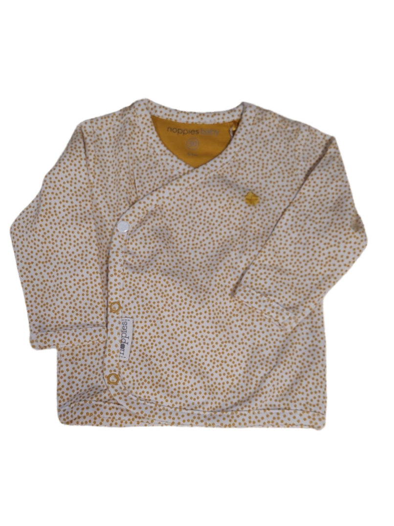 T-shirt L/M &quot;Dots&quot; Noppies Ecru/Oker