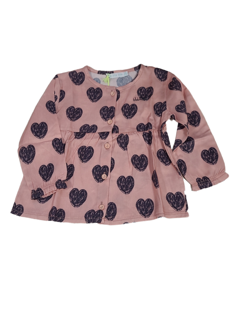 Blouse &quot;Hearts&quot; Bla Bla Bla Oudroze