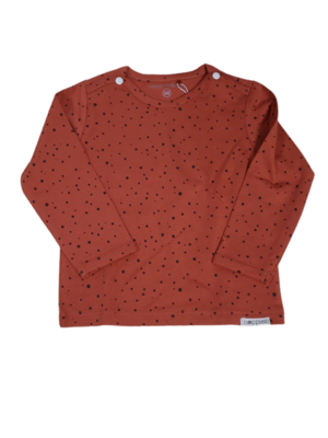 T-shirt L/M &quot;Spots&quot; Noppies Roest