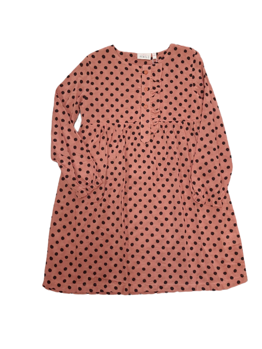 Kleed Bolletjes Mini Rebels Old Rose