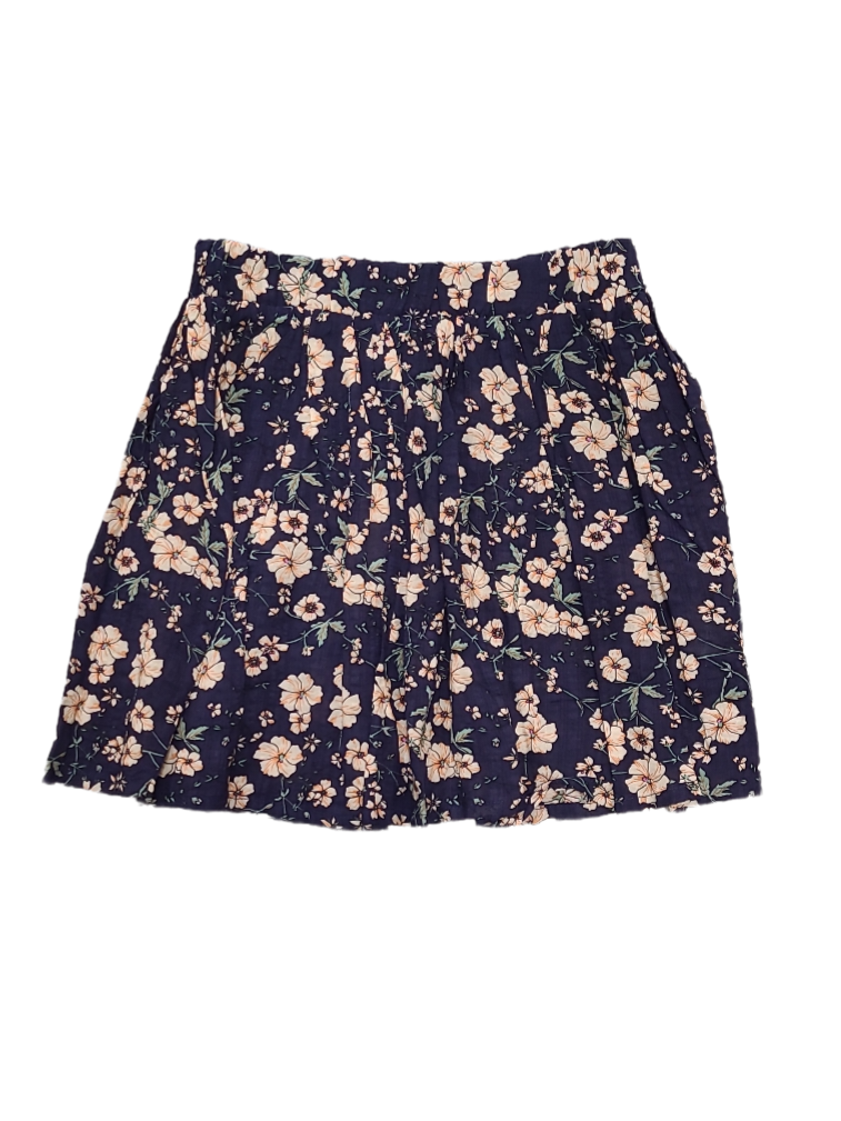 Rok Bloemen Mini Rebels Zwart Bedrukt