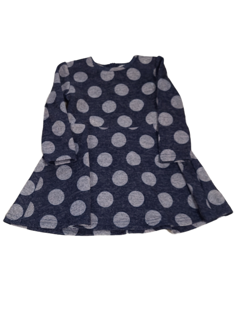 Kleed Bolletjes UBS2 Marine/Grijs