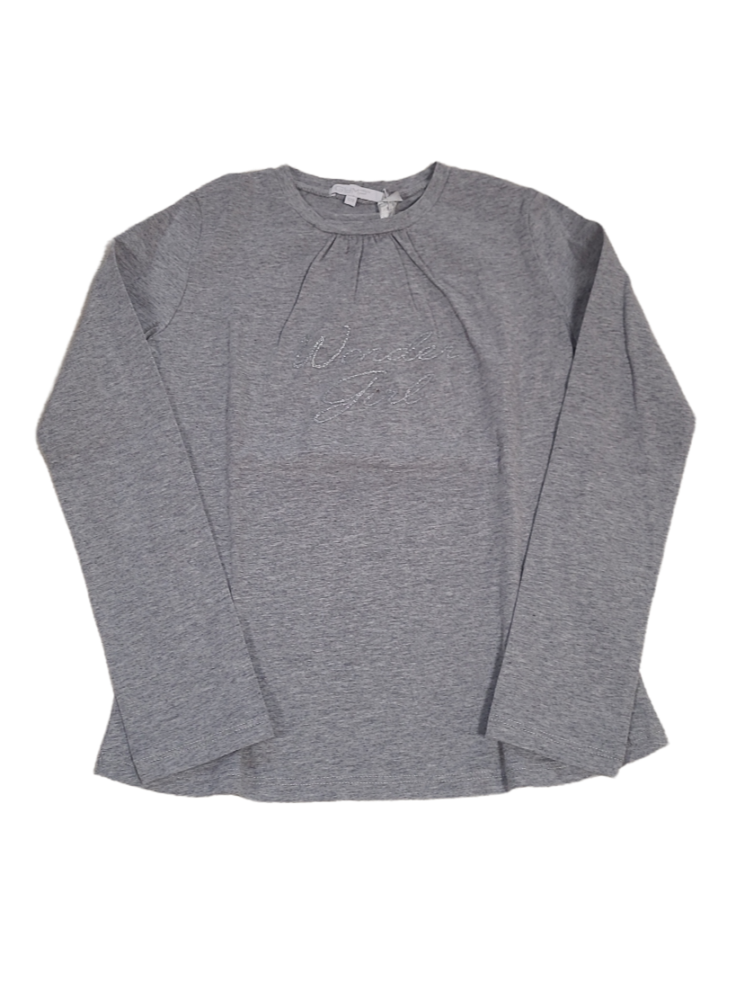 T-Shirt L/M &quot;Wonder Girl&quot; Gymp Grijs