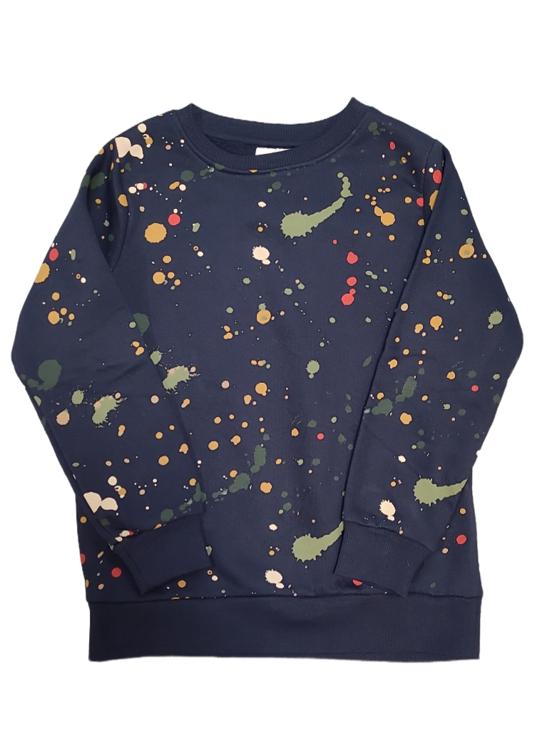 Sweater The New Donkerblauw Bedrukt
