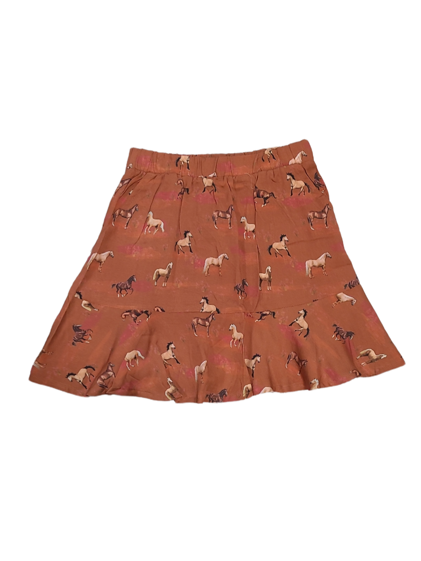 Rok Paard Someone Cognac Bedrukt