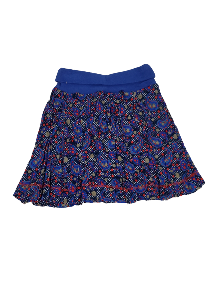 Rok Gymp Blauw/Rood Bedrukt