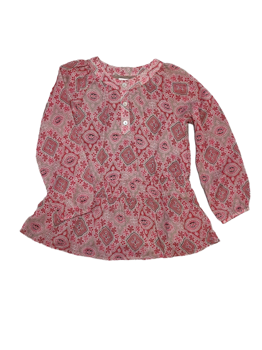 Blouse Noppies Rood Bedrukt
