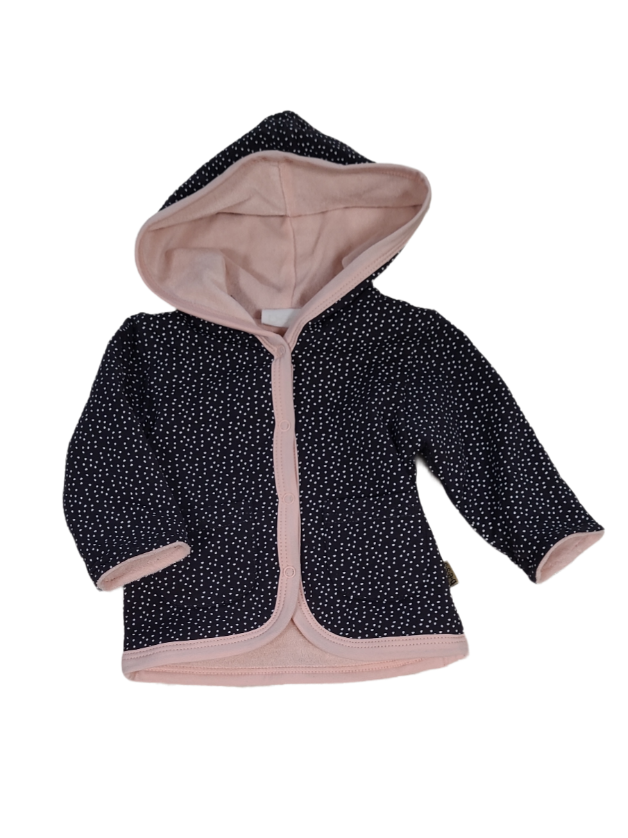 Gilet/Kap Omkeerbaar Stippen Bess Pink