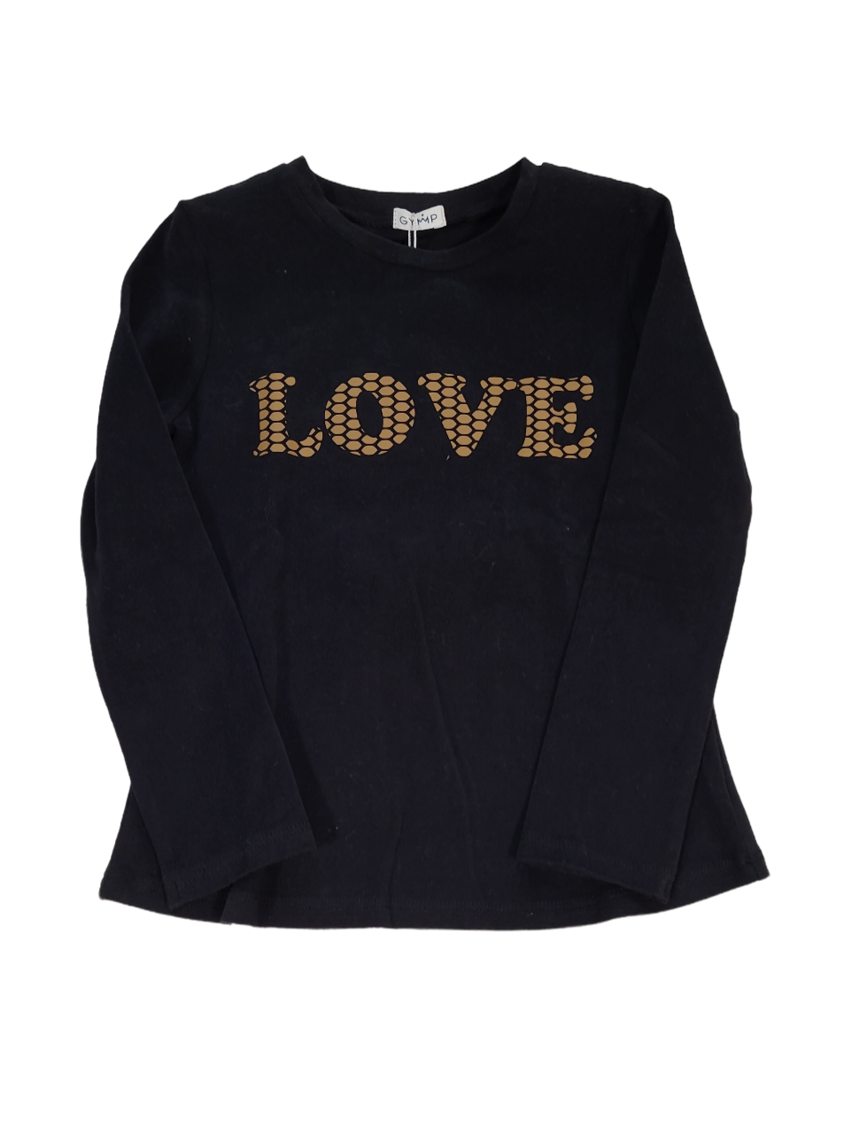 T-shirt L/M &quot;Love&quot; Gymp Zwart