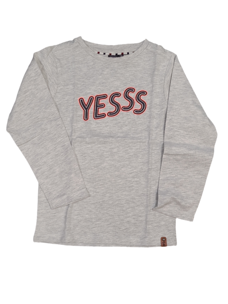 T-shirt L/M &quot;Yess&quot; Babyface Grey
