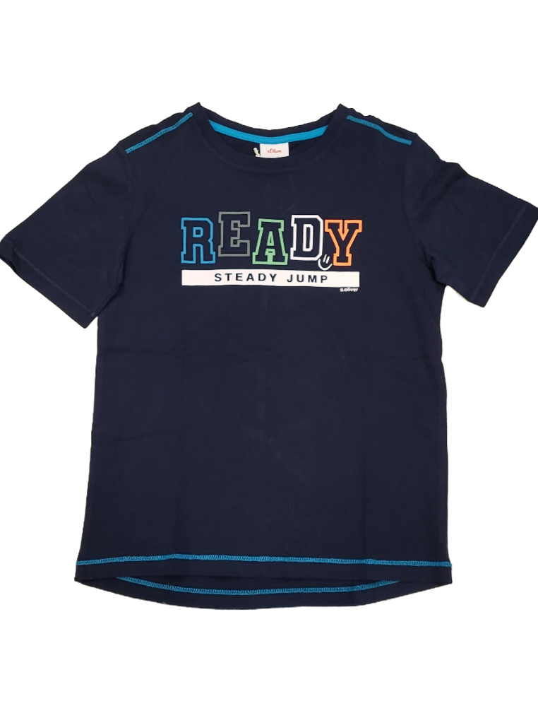 T-shirt &quot;Ready&quot; S-Oliver Donkerblauw