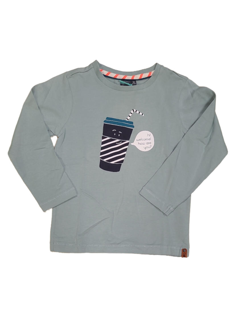 T-shirt L/M &quot;Hi ! Welcome!&quot; Babyface Mint