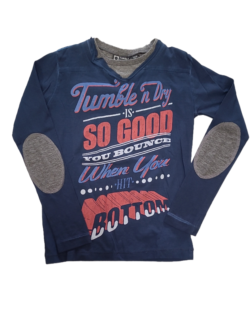 T-shirt L/M &quot;So Good&quot; Tumbl &#39;N Dry&quot; Blauw