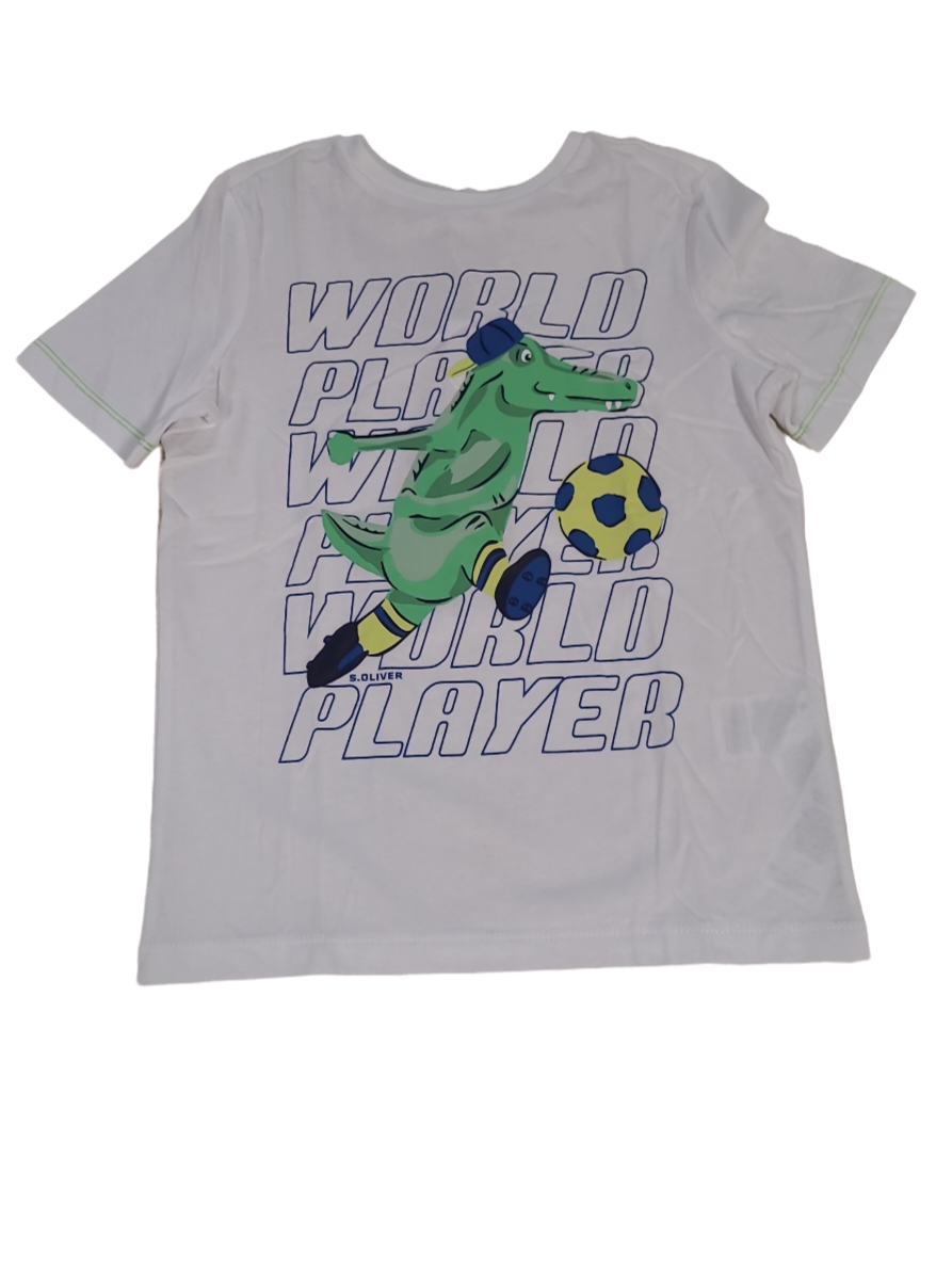 T-shirt &quot;World Player&quot; S-Oliver Wit